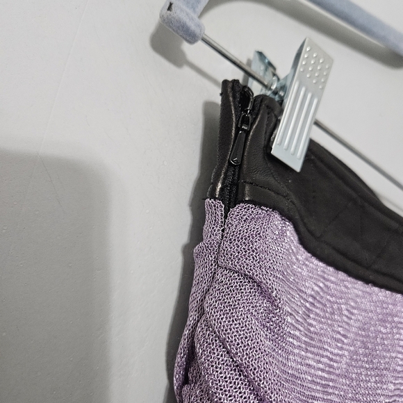 Khaite Lavender Draitton Draped Crystal Mesh Mini Skirt NWT - Picture 10 of 13